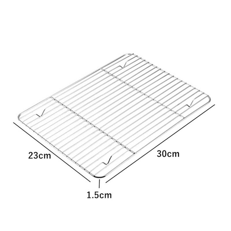 1 шт. нержавеющая сталь проволока печенье хлеб торт охлаждение стойка антипригарная выпечка пицца барбекю противень полка кухонные принадлежности для выпечки