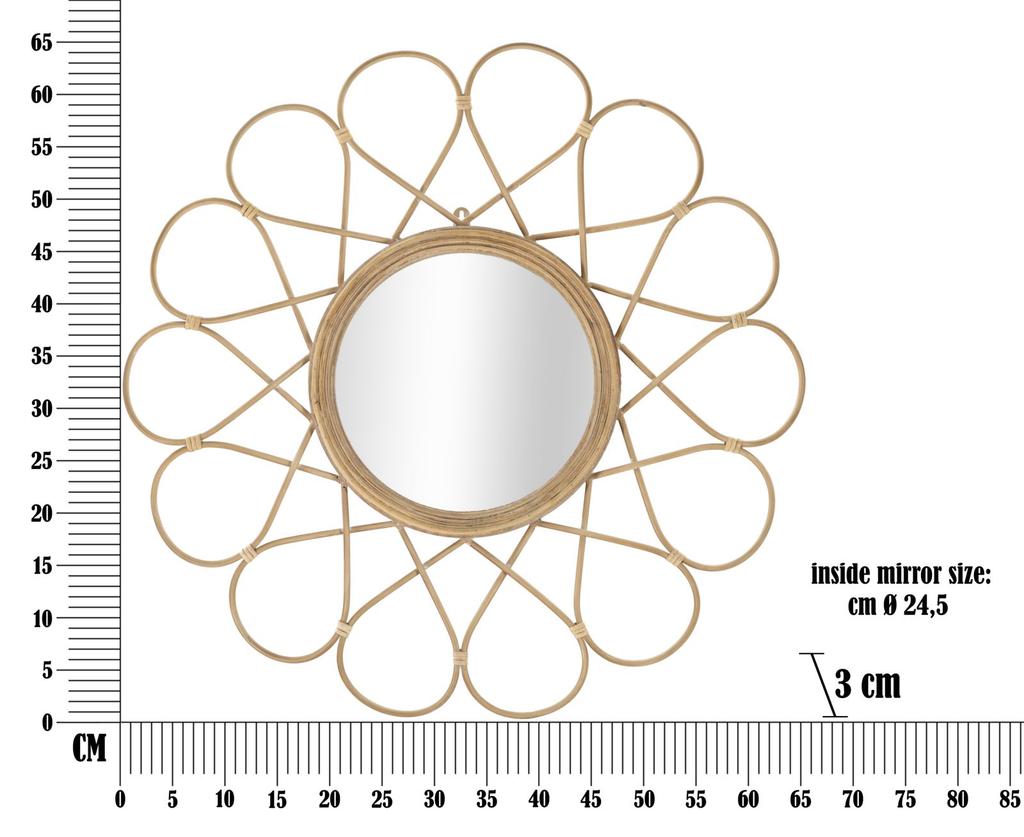 Настенное зеркало Almeria см 65,5x3