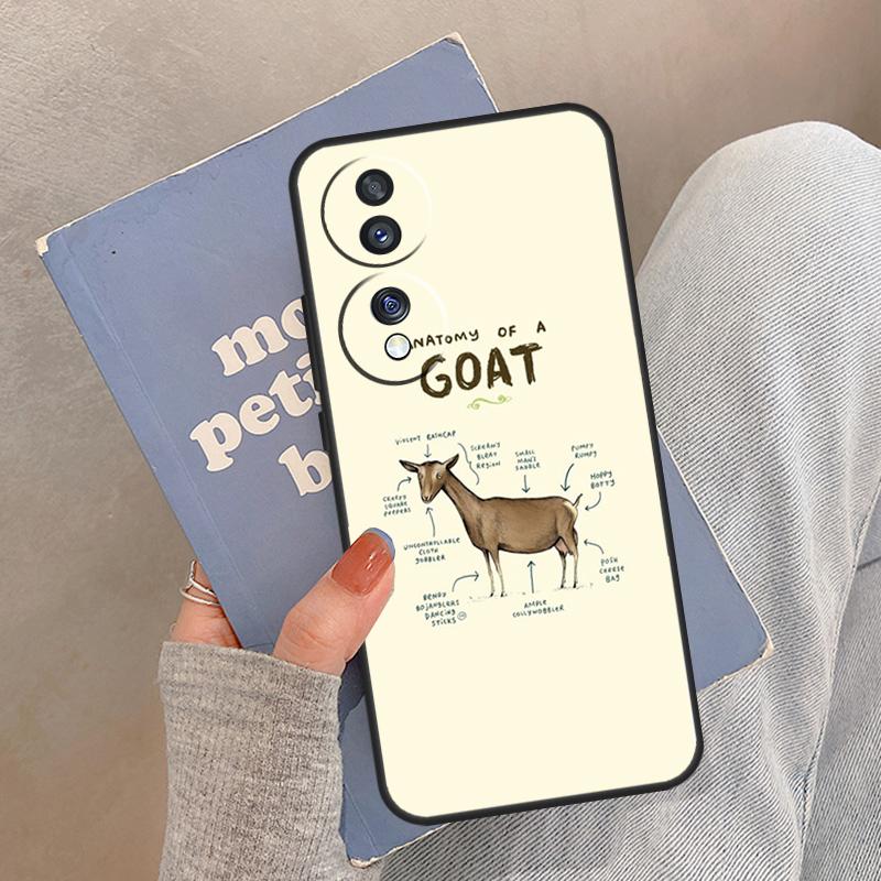 Cute Baby Pygmy Goat Case For Honor Magic 5 6 7 8 Pro Cover For Honor 200 400 Lite 50 70 90 X8a X8b X9a X9b X9c