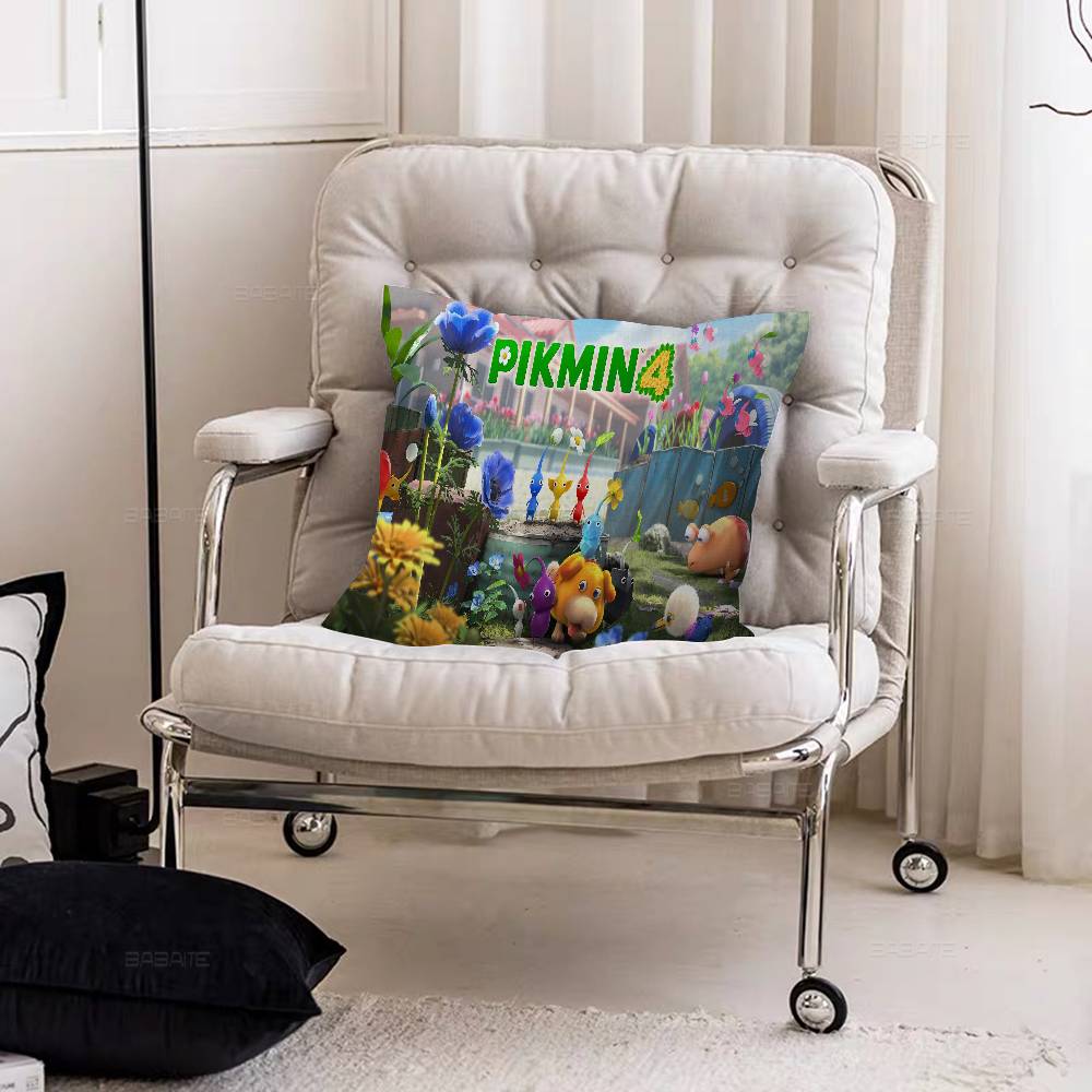Pikmin Game Anime Pillow Anime Pillow Sofa Bed Head Pillow Cover Cushion Cover 45x45 Cm Fashion