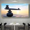 Натуральный пляжный дзен-камень, холст, картина, морской пейзаж, дзен-баланс, фэн-шуй, постеры и принты для декора гостиной Quadro
