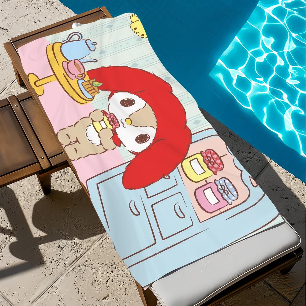l-Littleforestfellow-W CUTE ANIME Towel Beach Quick Dry Soft Pool Towels Gift for Travel Gym Shower Camping sports