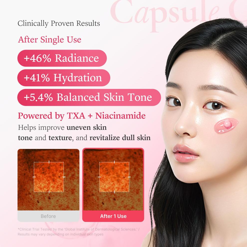medicube TXA+Niacinamide Capsule Cream | Dual Radiance Moisturizer Ideal for Use After Spot Care | For Uneven Skin Tone Texture & Hydration | 9