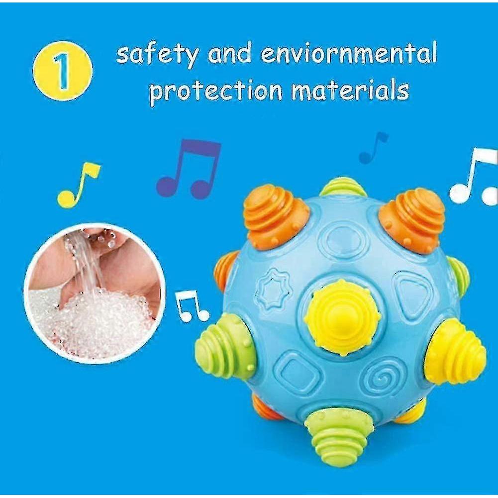 Interactive Musical Dancing Ball Vibrating Toy Sensory Learning For Children Bright Colours Durable Material Fun Playtime