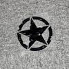 Broken Five-Pointed Stars Car Stickers War Damaged Reflective Decoration For Motorcycle Helmets Fuel Tank Cap Trunk Bumper