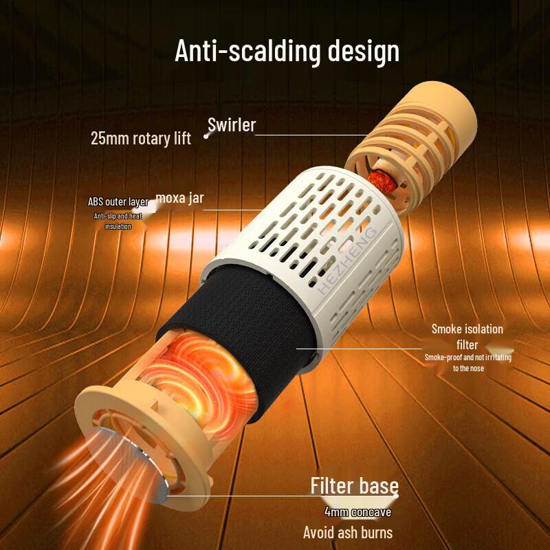 HEZHENG Портативный бездымный набор для мокса-терапии