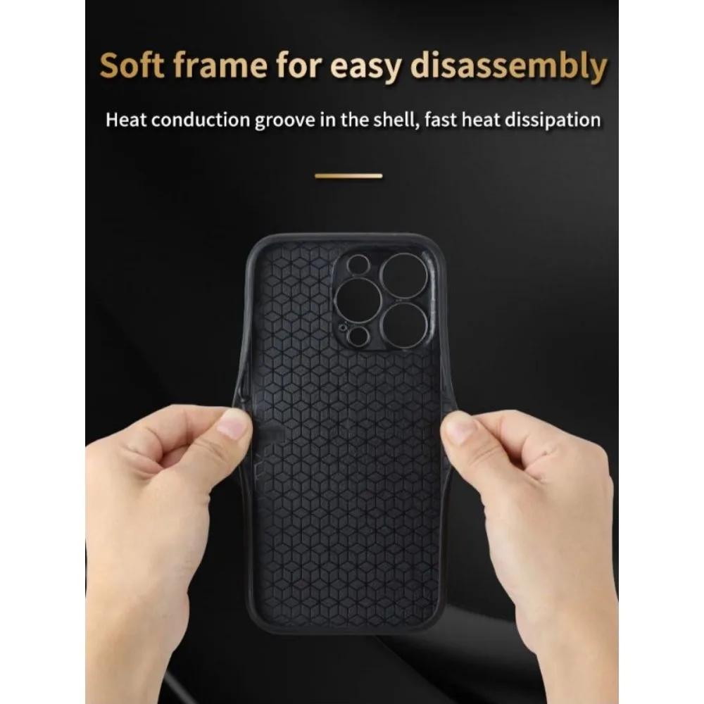 Роскошный кожаный деловой чехол для телефона для iPhone 16 15 11 13 12 14 Pro Max Plus 13 12 Mini X XR XS 8 7 Plus Противоударный мягкий чехол