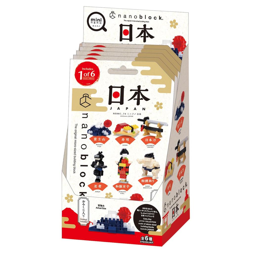 Kawada Nano Block Mini Nano Япония (BOX) NBMC_74S 1BOX = 6 штук, всего 6 типов