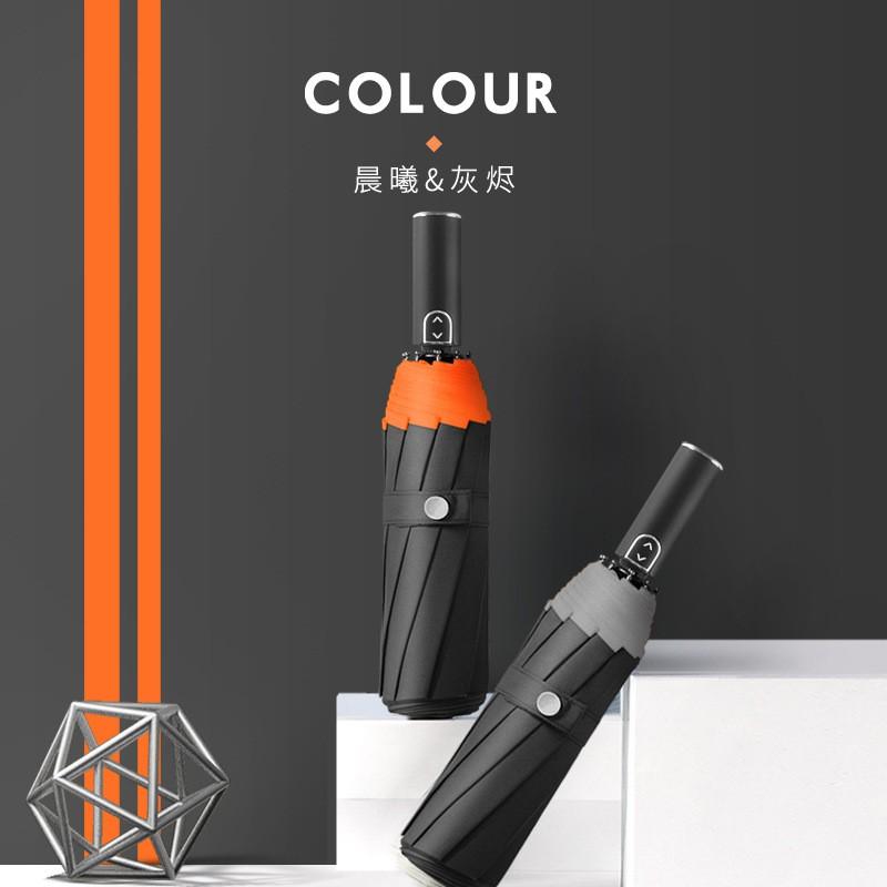 Automatic 3-Fold Windproof Thickened Umbrella With Samurai Sword Handle Japanese Style Men