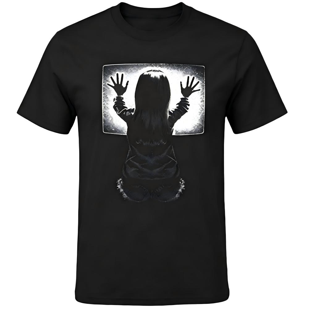 Poltergeist Carol Anne TV Scene Black T-Shirt
