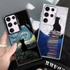 Черный кот Эстетика Узор Ударопрочный Чехол для Телефона для Samsung Galaxy S26 Edge S25 Ultra S24 FE S23 Plus S21 Чехол Защита от Падения Fund