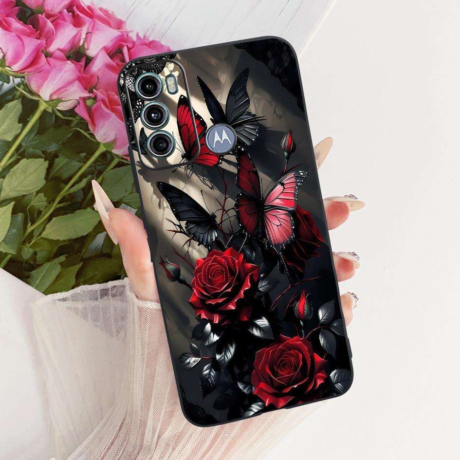For Motorola Moto G40 Fusion Case Luxury Dragon Cartoon Tiger Wolf Cover Soft Black Silicone Bumper For Motorola Moto G60 Fundas