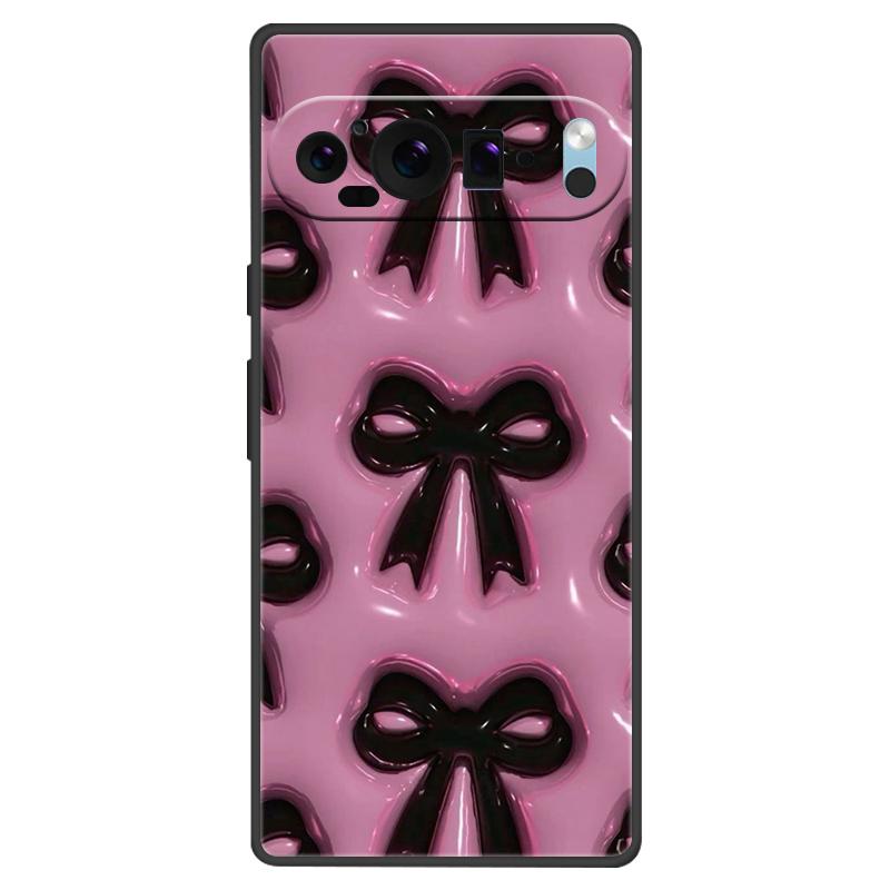 For Google Pixel 9 Pro XL Case Cool Painted Silicone TPU Soft Cover For Googe Pixel 9 9 Pro 8A Cases Black Protective Shells