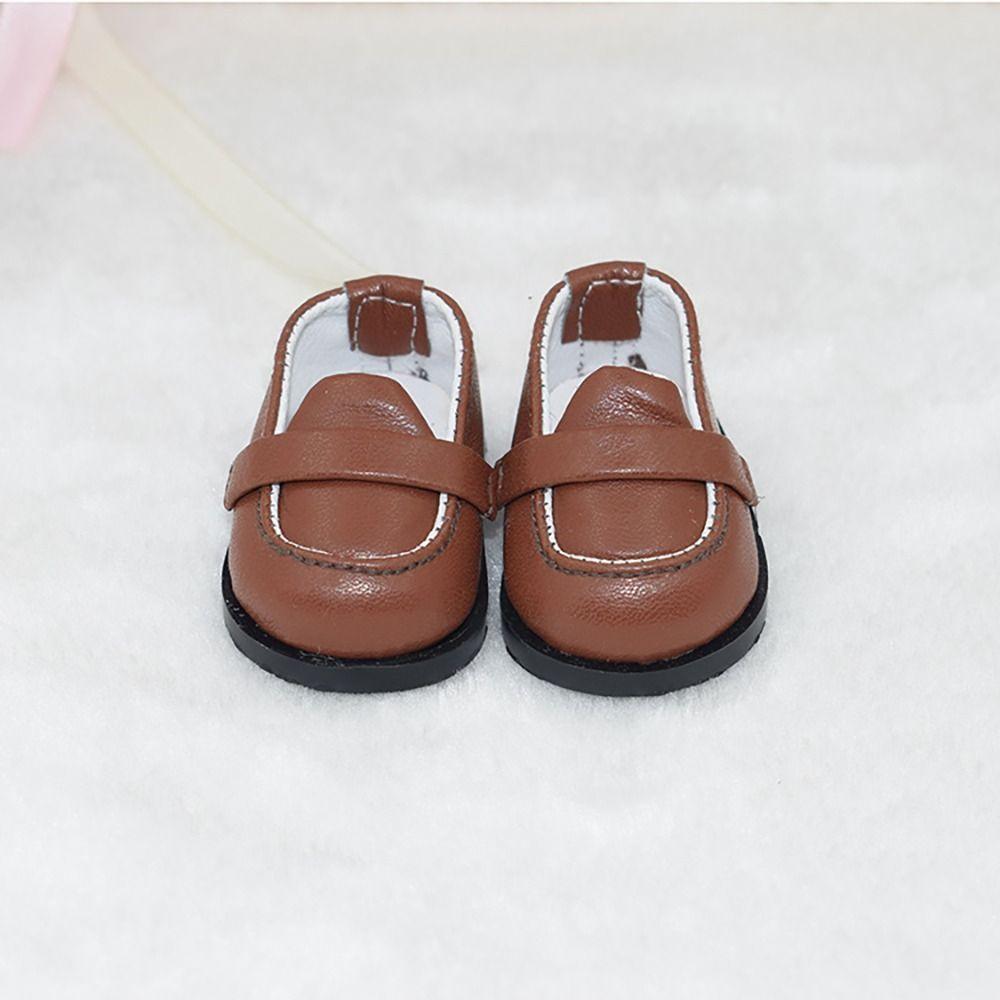 PU Leather Doll Clothes 10/20CM Mini Academic Style Shoes Doll Shoes  10/20cm Cotton Stuffed Doll