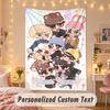 Custom Personalized Tapestry,ATEEZ Print Custom Name Text Wall Art Hanging for Bedroom
