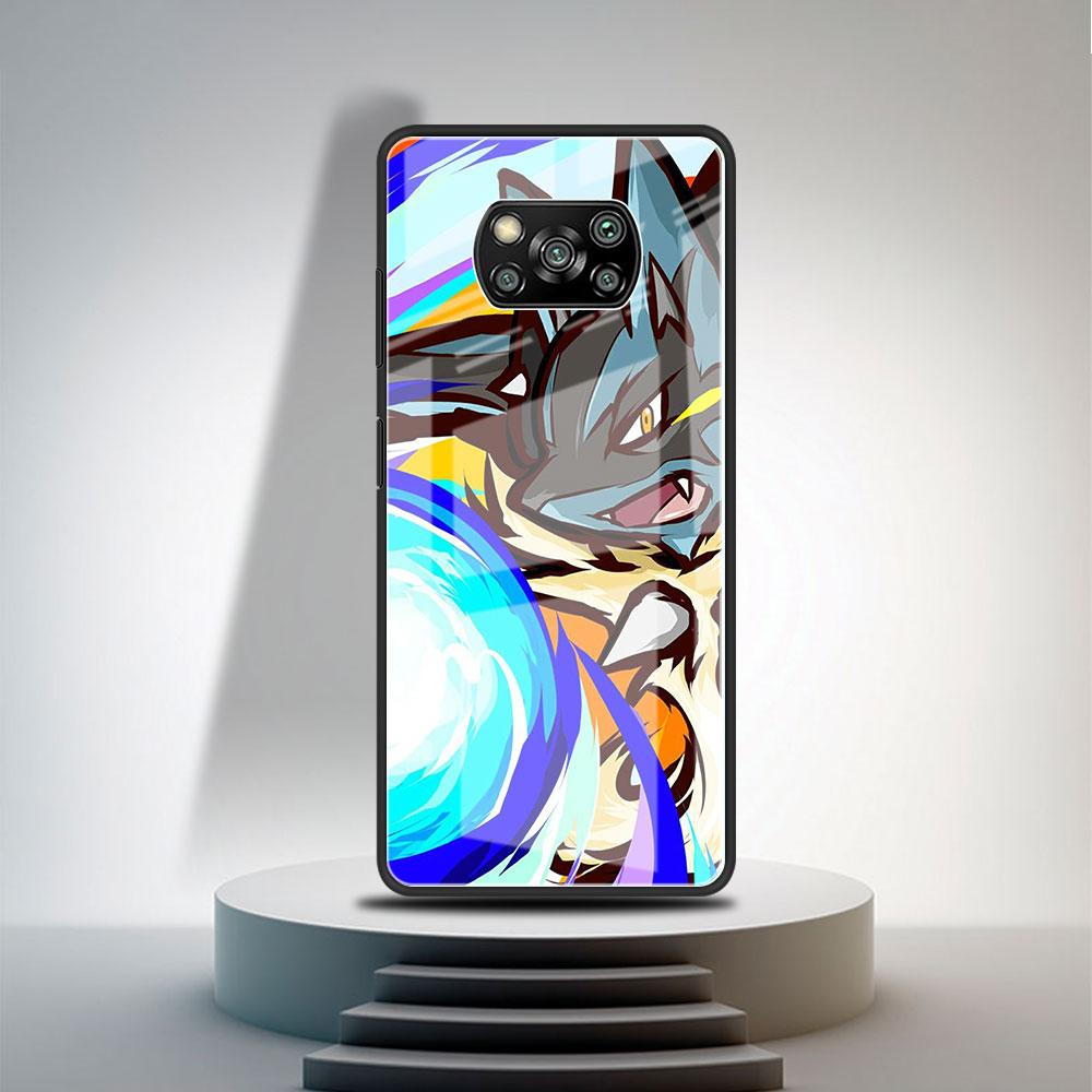 Стеклянный чехол для Xiaomi Poco X3 NFC 11 Lite 11T F3 M3 для Redmi Note 11 10 9 8 Pro 10S 9S 9A 9C чехол для телефона аниме крутой покемон