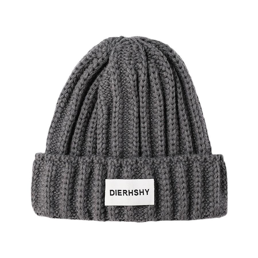 Новая английская стандартная шерстяная шапка женская повседневная универсальная модная вязаная шапка однотонная защитная ухо теплая шапка