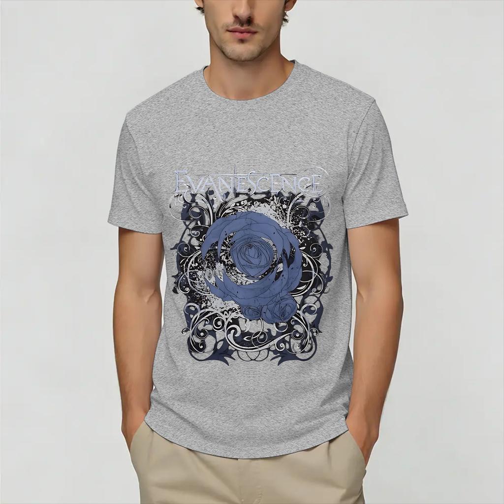 Music Evanescences Cotton TShirt For Adult Summer Vintage TShirts Breathable Harajuku Tee Shirt Oversized Cheap Clothing
