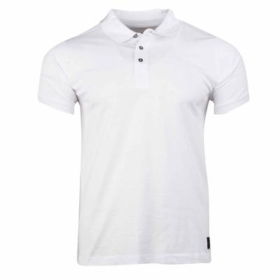 Men's Short-sleeved Soft Cotton Polo Shirt with Ballabile Shoulder Logo Band