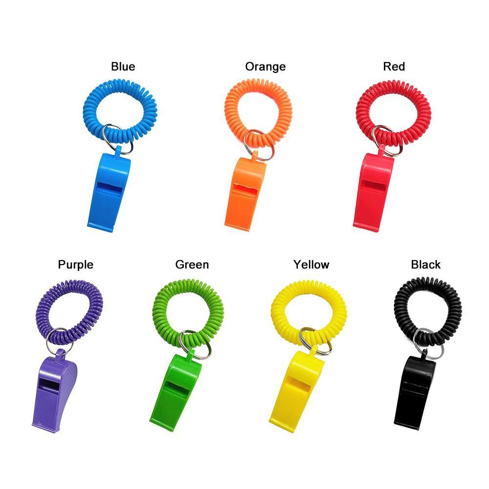 5pcs With Rope Spring Wristband Whistle Football Basketball Tool Training School Soccer Tools