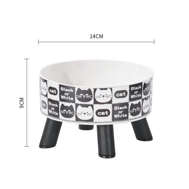 Миска из нержавеющей стали на высокой ножке против проливания для кошек и собак с защитой шеи