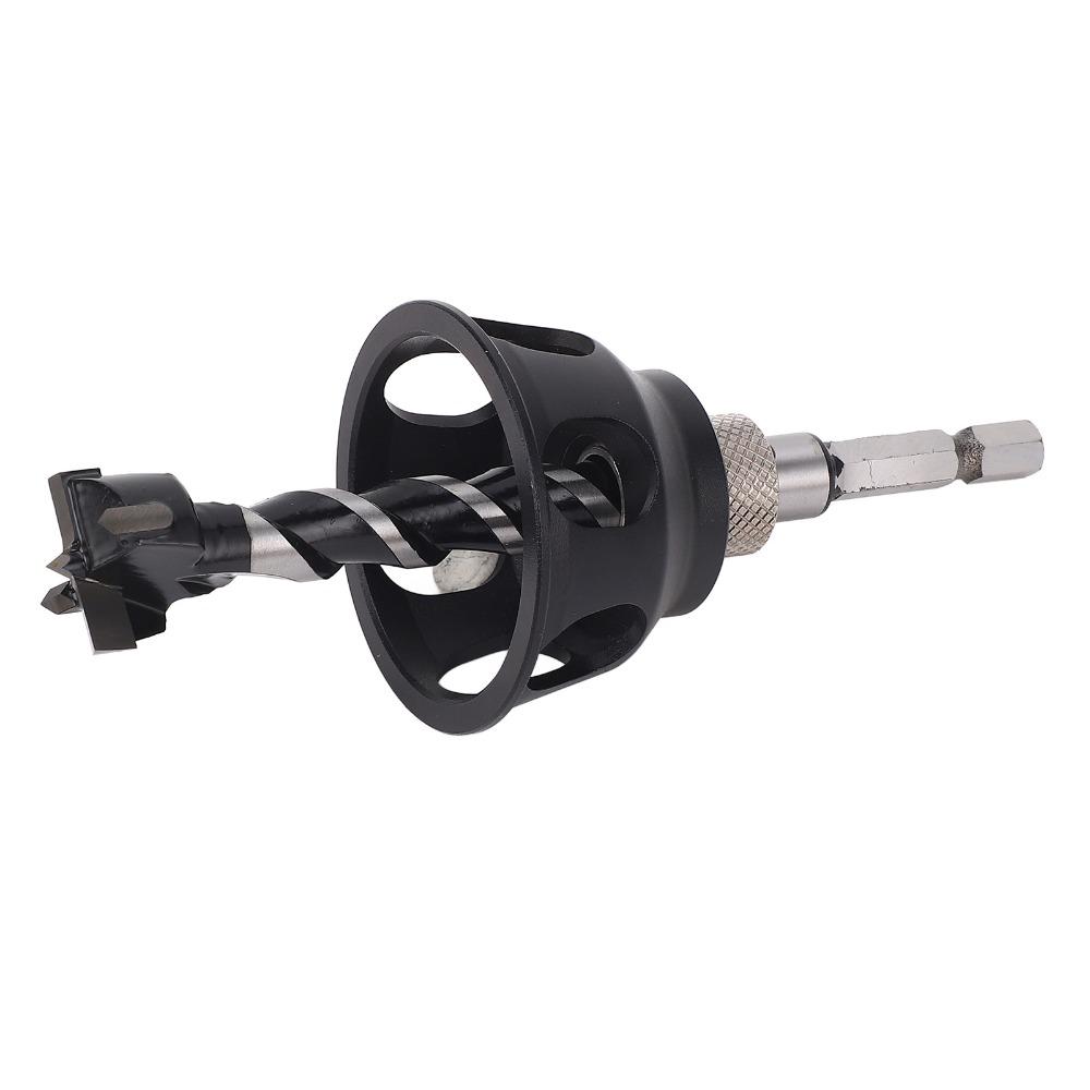 Ergonomic Handle Vertical Drill Guide Aluminium Alloy Dog Hole Drill Bit For Woodworking