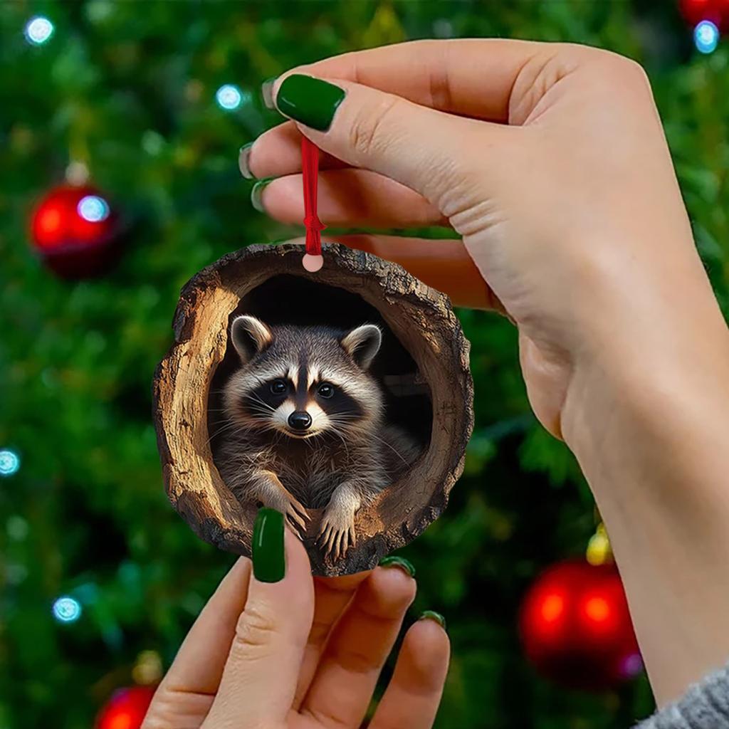 Рождественские украшения в виде животных Рождественские украшения Акриловые украшения в виде животных Новогодние украшения Рождественские подвески, стоящие на елке