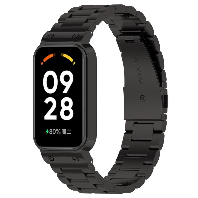 UIENIE 18 мм миланский ремешок для браслета Xiaomi Redmi Band 2 + защитный чехол-бампер Смарт-часы браслет для Xiaomi smart Band 8 Active Correa