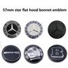 Новый Для Mercedes Benz 1 шт. 57 мм Автомобильный значок на капот Значок на капот Для Mercedes Benz W124 W140 W163 W202 W203 W204 W210 W211 W2