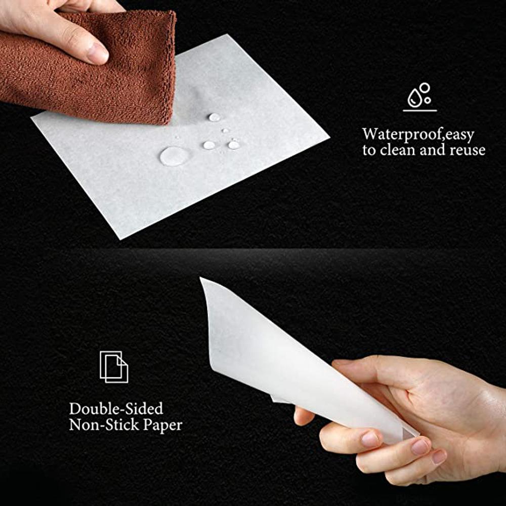 220 листов бумаги для алмазной живописи, двухсторонняя антипригарная крышка для рисования, сменные аксессуары для 5d алмазной живописи, инструмент