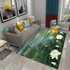 3D Абстрактная Картина Маслом Водяная Лилия Ковер Для Ванной Кухни Противоскользящий Коврик Придверный Коврик Ковер Спальня Гостиная Декор Напольный Ковер