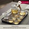 Thickened Glass Teapot Set with High-Temperature Resistant Infuser for Flower Tea
