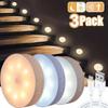 3-Pack LED Closet Lights Wireless Motion Sensor Puck Light USB Rechargeable Under Cabinet Lights for Kitchen Pantry Wardrobe