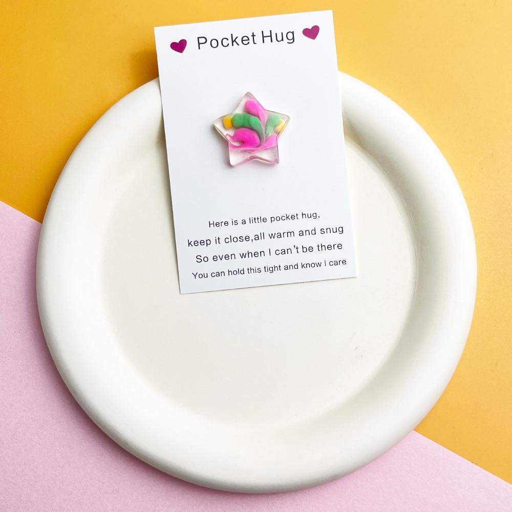 Pocket Hug Star Shaped Keepsake,love Gift, For Girlfriend, Wife, Granddaughter, Daughter's Birthday Gift, For Sisters, Inspirational Gift