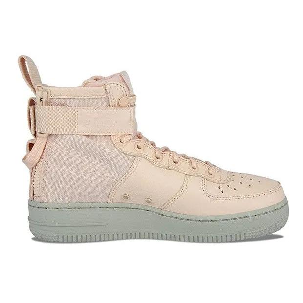 Nike Womens SF Air Force 1 Mid 'Orange Quartz' (women's sizes) Orange Quartz / Pale Grey Skate Shoes AA3966 800