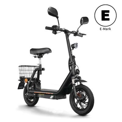 Электросамокат с сиденьем и задней корзиной TWOFISH M5 PRO-E с разрешением для дорожного движения (ЕЭС)