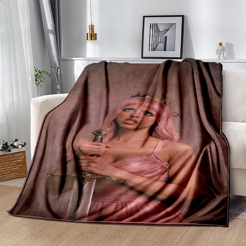 Melanie Martinez Flannel Blanket Soft All-Season Throw, Design for Camping, Car Travel, Hiking Sofa, Bed, Office Perfect Gift for Parties