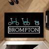 Коврик для двери для энтузиастов велосипедов Brompton, нескользящий, износостойкий, моющийся, коврик для прихожей для любителей велоспорта, декорация для дома