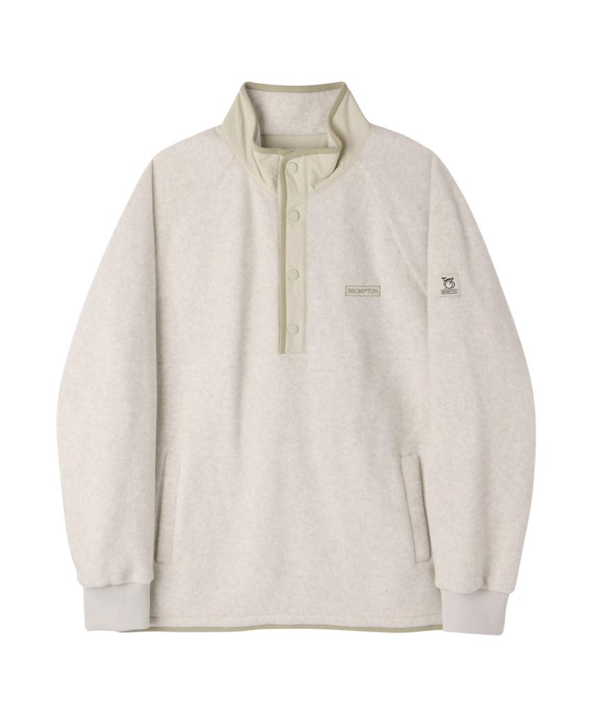 BROMPTON LONDON Fleece Half Zip-Up - Oatmeal (P264Usw137)