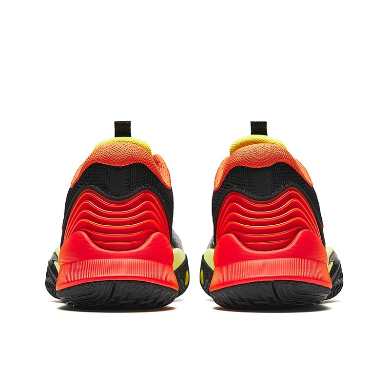 Anta Wind Tunnel 5 Comfortable Fashion Slip Resistant Durable Low Top Basketball Shoes Men Sneaker Black Orange 112441107-5
