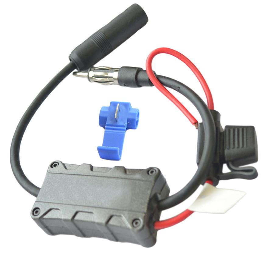 Universal Automobile Car Fm Am Radio Stereo Antenna Signal Amplifier Booster