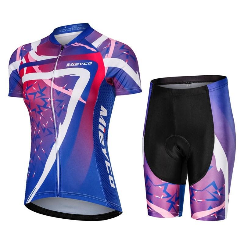 Womens Cycling Jersey Quick Dry Breathable Mountain Road Bike Apparel Sportswear