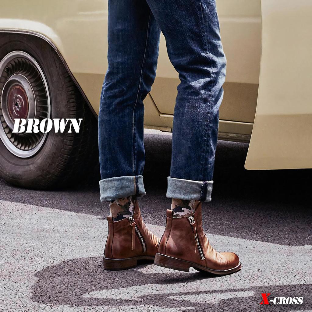 Мотоциклетные шорты с боковой молнией, коричневые, повседневные, легкие, больших размеров, уличные, боковые, искусственные, однотонные, для улицы, коричневые, с перекрестной шнуровкой, мужские ботинки, ботинки, на молнии, без шнурков,