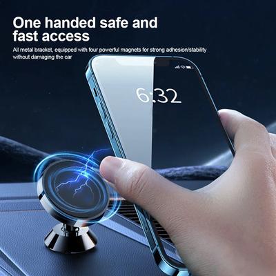 Магнитный автомобильный держатель для телефона GPS, магнитное крепление на приборную панель, подставка для мобильного телефона в автомобиле для iPhone X, Samsung Xiaomi