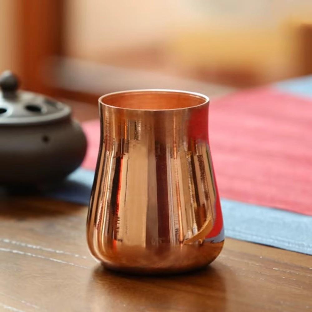 Handcrafted Pure Copper Mug 350 ml Capacity Drinkware Mug Vintage Copper Moscow Mug Breakfast Use
