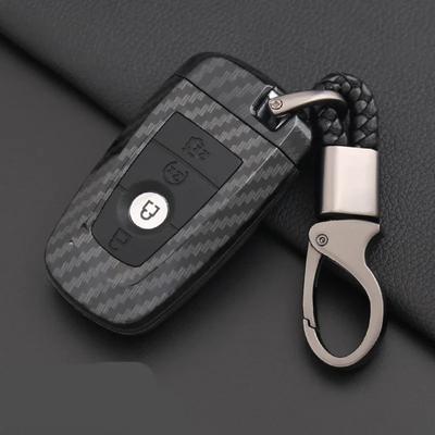 Чехол для автомобильного ключа из углеродного волокна ABS для Ford Fusion Mondeo Mustang Edge Expedition EXplorer F-150 F-250 F-350 2018 2019