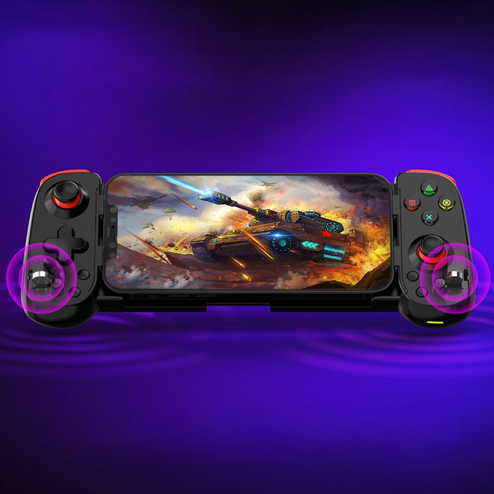 Выдвижной игровой джойстик BT Dual Vibration Wireless Растягивающийся геймпад Игровая консоль Беспроводная ручка для Android/iPhone