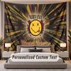 Custom Name Text Tapestry Nirvana Personalized Polyester Wall Tapestry For Bedroom And Room