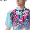 Рубашка с коротким рукавом, игровая рубашка, белая, SS [YONEX] (Подходящий стиль) Мужской (011)