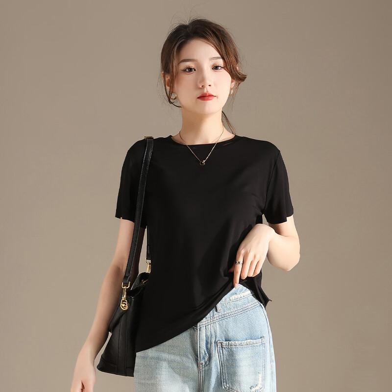 RAIN.CUN Women's High Elastic Short Sleeve T-shirt